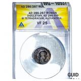 Diocletian, AD 284-305 BI Tetradrachm ANACS VF25