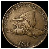 1858 Flying Eagle Cent NEARLY UNCIRCULATED