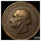 1921 Germany Weimar Republic Bronze 10 Marks