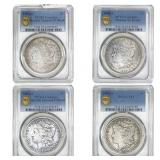[4 Coins] 1892-1904 Morgan Silver Dollar PCGS Genu