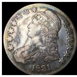 1831 Capped Bust Half Dollar ABOUT UNCIRCULATED