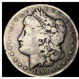 1890-CC Silver Morgan Dollar LIGHTLY CIRCULATED