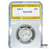 1932-S Washington Silver Quarter PGA XF40