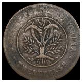 1919 Chins Hunsm Brass 20 Cash
