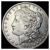 1894-O Silver Morgan Dollar NEARLY UNCIRCULATED