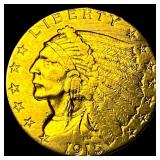 1915 Indian Head $2.5 Gold Quarter Eagle  CLOSELY
