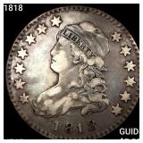 1818 Capped Bust Quarter NEARLY UNCIRCULATED