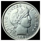 1901 Silver Barber Dime CLOSELY UNCIRCULATED