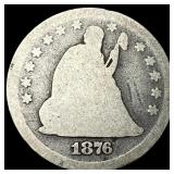 1876 Seated Liberty Quarter NICELY CIRCULATED