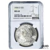 1904-O Morgan Silver Dollar NGC MS64