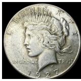 1927-S Silver Peace Dollar NEARLY UNCIRCULATED