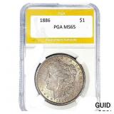 1886 Morgan Silver Dollar PGA MS65