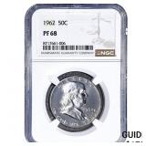 1962 Franklin Half Dollar NGC PF68