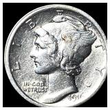 1916 Silver Mercury Dime CLOSELY UNCIRCULATED