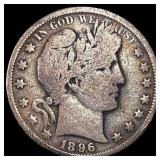 1896-O Silver Barber Half Dollar LIGHTLY  CIRCULA