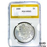 1900 Morgan Silver Dollar PGA MS65