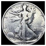 1919-S Silver Walking Liberty Half Dollar  LIGHTL