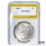 1889 Morgan Silver Dollar PGA MS64