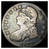1833 Capped Bust Half Dollar LIGHTLY  CIRCULATED
