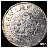 1912[YR 45] Japan Mutsuhito Silver 1 Yen