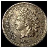 1859 Copper-Nickel Indian Head Cent CLOSELY UNCIRC