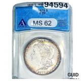 1878 8TF Morgan Silver Dollar ANACS MS62