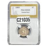 1860 Indian Head Cent PGA MS64