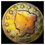 1827 Coronet Head Large Cent NICELY  CIRCULATED