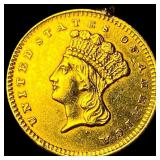 1856 Gold $1 Indian Princess Head Type 3  CHOICE