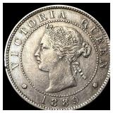 1889 Jamaica Copper Nickel Half Penny