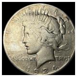 1934-S Silver Peace Dollar LIGHTLY CIRCULATED