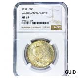 1952 Washington Carver Half Dollar NGC MS65