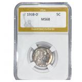 1938-D Buffalo Nickel PGA MS68