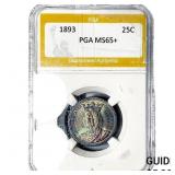 1893 Isabella Silver Quarter PGA MS65+