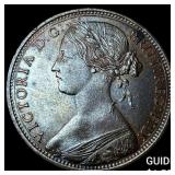 1865 Great Britain Bronze 1 Penny