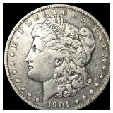 1901 Silver Morgan Dollar NEARLY UNCIRCULATED