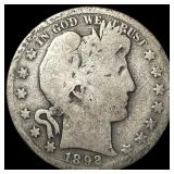 1892-S Silver Barber Half Dollar NICELY  CIRCULAT