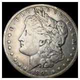 1891-CC Silver Morgan Dollar NEARLY UNCIRCULATED