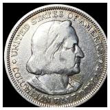 1893 Silver Columbian Half Dollar NEARLY UNCIRCULA