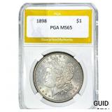 1898 Morgan Silver Dollar PGA MS65