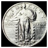 1930 Silver Standing Liberty Quarter CHOICE  AU