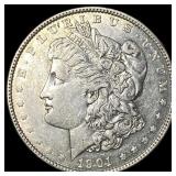 1901 Morgan Silver Dollar CLOSELY UNCIRCULATED