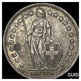 1894 Switzerland Silver 1/2 Franc