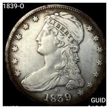 1839-O Capped Bust Half Dollar CLOSELY UNCIRCULATE