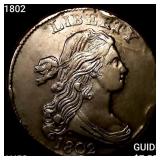 1802 Draped Bust Large Cent CHOICE AU