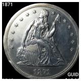 1871 Seated Liberty Dollar CHOICE PROOF