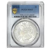 1879-CC Morgan Silver Dollar PCGS MS63