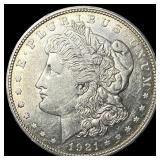 1921 Morgan Silver Dollar NEARLY UNCIRCULATED
