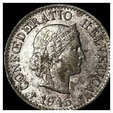 1945 Switzerland Copper Nickel 5 Rappen