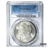 1882-S Morgan Silver Dollar PCGS MS64